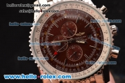 Breitling Navitimer ST17 Automatic with Brown Dial and Silver Stick Marker-SSband