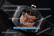 Richard Mille RM52-02 Horse Limited Miyota 9015 Automatic PVD Case with Skeleton Dial and Dot Markers Black Rubber Strap