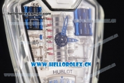 Hublot MP-05 Laferrari Sapphire Limited Edition1 Miyota 8205 Automatic Sapphire Crystal Case Skeleton Dial Blue Hands and Aerospace Nano Translucent Strap