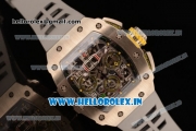 Richard Mille RM11-03 Swiss Valjoux 7750 Automatic Steel Case Skeleton Dial With Arabic Numeral Markers Grey Rubber Strap(KV)