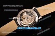 Cartier Rotonde De Cartier Asia Automatic Steel Case with Black Skeleton Dial and White Roman Numeral Markers