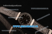 Hublot Classic Fusion 9015 Auto Steel Case with Stick Markers Black Dial and Black Leather Strap