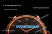 Omega De Ville Co-Axial Asia Automatic Rose Gold Case with Black Dial and Roman Numeral Markers