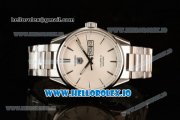 Tag Heuer Carrera Calibre 5 Swiss ETA 2824 Automatic Steel Case White Dial With Stick Markers Steel Bracelet
