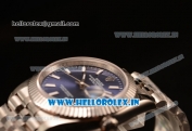 Rolex Datejust 37mm Swiss ETA 2836 Automatic Steel Case with Jubilee Steel Bezel Blue Dial Stick Steel Bracelet