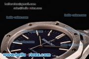 Audemars Piguet Royal Oak Swiss ETA 2824 Automatic Steel Case with Stainless Steel Strap and Blue Grid Dial - 1:1 Original