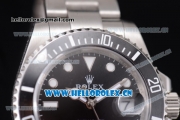 Rolex Submariner Miyota 8215 Automatic Steel Case/Bracelet with Black Dial and Dot Markers