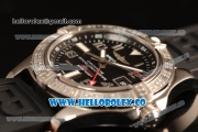 Breitling Avenger II GMT Black Dial With Swiss ETA 2836 Automatic Black Rubber Strap Best Edition A32390111B2S2