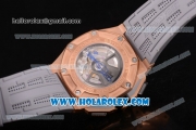 Audemars Piguet Royal Oak Offshore Chronograph Lebron James Clone AP Calibre 3126 Automatic Rose Gold Case with Grey Dial and Grey Rubber Strap - 1:1 Original (JF)