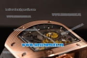 Richard Mille RM 018 Tourbillon Hommage a Boucheron Rose Gold Case with Skeleton Dial and 9015 Auto Black Rubber Strap