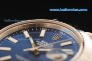 Rolex Datejust II Swiss ETA 2836 Automatic Movement Full Steel with Blue Dial and White Stick Markers