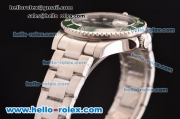Rolex Submariner Swiss ETA 2836 Automatic Steel Case/Strap with Green Ceramic Bezel and Green Dial