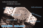 Breitling Chronomat Evolution Chronograph Swiss Valjoux 7750 Automatic Full Steel with Silver Dial and Stick Markers-Lady Size