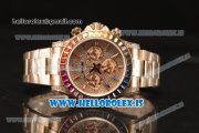 Rolex Rainbow Daytona All Diamond Dial And Bezel With Rose Gold Case Euipment Rolex 4130 With Rose Gold Strap 116595RBOW dpgcs(EF)