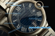 Cartier Ballon Bleu De Swiss ETA 2836 Automatic Steel Case/Bezel/Strap Blue Dial Roman Markers