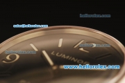 Panerai Luminor Base Pam 176M Swiss ETA 6497 Manual Winding Steel Case with Black Dial and Black Leather Strap - 1:1 Original