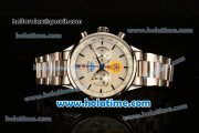 Tag Heuer Carrera Ferrari Chrono Miyota OS20 Quartz Full Steel with White Dial and Stick Markers