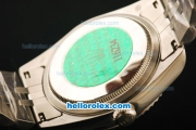 Rolex Datejust Automatic Movement ETA Coating Case with Steel Bezel and Strap-36mm