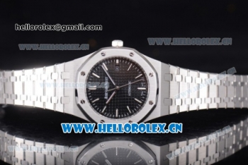 Audemars Piguet Royal Oak 41 Clone AP Calibre 3120 Automatic Stainless Steel Case/Bracelet Black Dial and Stick Markers - 1:1 Original (EF)