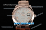 Rolex Day-Date II Asia 2813 Automatic Full Steel with Blue Dial and Roman Numeral Markers