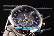 Tag Heuer Mikrograph Chrono Miyota OS10 Quartz Full Steel with Black/Grey Dial and Arabic Numeral Markers