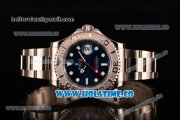 Rolex Yachtmaster I Clone Rolex 3135 Automatic Full Steel with Blue Dial and White Markers (J12)