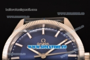 Omega Constellation Globemaster Co-Axial Master Clone Omega 8900 Automatic Steel Case with Blue Dial and Stick Markers (KW)