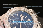 Audemars Piguet Royal Oak Offshore Diver Asia 2813 Automatic Steel Case with Diamonds Bezel and Black Dial