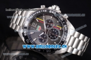 Tag Heuer Formula 1. James Hunt Miyota Quartz Stainless Steel Case/Bracelet with Grey Dial and Stick/Arabic Numeral Markers