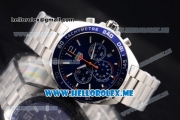 Tag Heuer Formula 1 Chronograph Miyota Quartz Stainless Steel Case/Bracelet with Blue Dial and Stick/Arabic Numeral Markers
