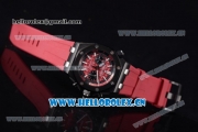 Audemars Piguet Royal Oak Offshore Diver Chrono Miyota OS20 Quartz PVD Case with Red Dial Stick Markers and Red Rubber Strap (EF)