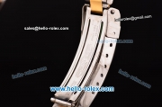 Rolex Submarine Swiss ETA 2836 Automatic Two Tone Case/Strap with White Markers Black Dial and Black Bezel