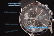 Tag Heuer Carrera Goodwood Speed RL18-MT Automatic Steel Case with White Stick Markers Black Dial and Black Rubber Strap