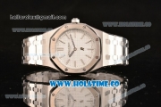 Audemars Piguet Royal Oak 41MM Asia Automatic Full Steel with Stick Markers and White Dial