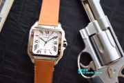 V6 1:1 top high quality replica watch Cartier Santos series WSSA0009 men and women couple watch