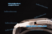 Vacheron Constantin Overseas Swiss ETA 2836 Automatic Steel Case with Blue Dial Titanium Bezel and Stick Markers