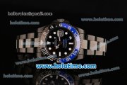 Rolex GMT Master Pro Hunter Rolex 3186 Automatic Full PVD with Black/Blue Bezel and White Markers (BP) - 1:1 Original