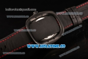 Dietrich OT-2 Miyota 82S7 Automatic PVD Case wtih Four layered Dial and Black Leather Strap - Pink Hands