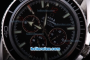 Omega Seamaster M-Schmacher Chronograph Automatic Movement with Black Dial
