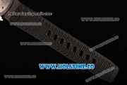 IWC Aquatimer Miyota Quartz Steel Case with Black Dial Black Rubber Strap and White Markers