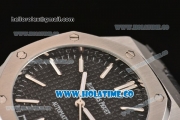 Audemars Piguet Royal Oak 41MM Asia Automatic Steel Case with Black Grids Dial and Stick Markers