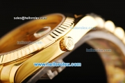 Rolex Day Date II Rolex 3156 Automatic Movement Full Gold with Golden Dial and Roman Numeral Markers