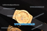 Hublot Classic Fusion Shawn Carter Asia 6497 Manual Winding Yellow Gold Case with Gold Dial and Stick Markers