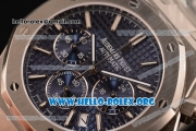 Audemars Piguet Royal Oak Chronograph Miyota OS20 Quartz Steel Case with Blue Dial and Steel Bracelet