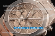 Audemars Piguet Royal Oak Chronograph Miyota OS10 Quartz Steel Case with Grey Dial and Steel Bracelet