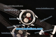 Tag Heuer Carrera Calibre 17 Chrono Miyota OS20 Quartz Steel Case with Black Dial and Stick Markers