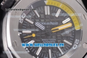 Audemars Piguet Royal Oak Offshore Diver Asia Automatic Steel Case Black Dial Stick Markers and Black Rubber Strap