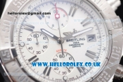 Breitling Avenger Seawolf Chrono Miyota OS10 Quartz Stainless Steel Case/Bracelet with White Dial and Stick Markers