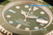 Rolex Submariner Swiss ETA 2836 Automatic Movement Steel Case with Green Dial and Green Cermaic Bezel