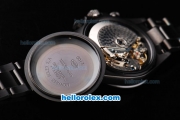 Rolex Daytona Oyster Perpetual Swiss Valjoux 7750 Automatic Movement Full PVD with Black Dial and White Stick Markers